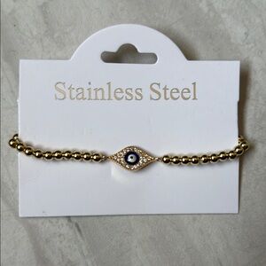 Gold Evil Eye Bracelet
